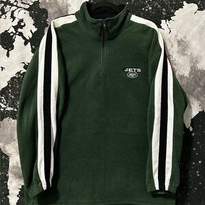 New York Jets Half Zip Fleece Sweater